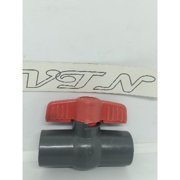 Ball valve ½" PVC polos/ Stop kran 1/2 inch