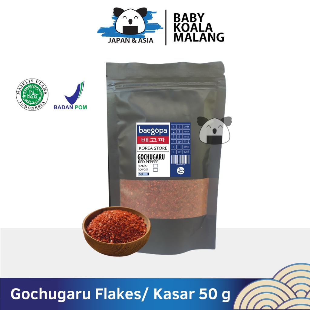 

GOCHUGARU Cabai Korea Kasar Kimchi 50 g │ Cabe Bubuk Kering Chili Flake;;