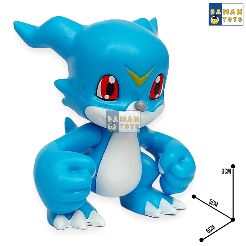 Figure Digimon Monster Agumon MetalGreymon Veemon Paildramon Tyrannomon set 6