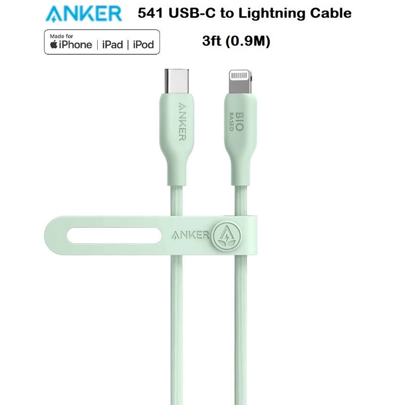 AKN88 - ANKER A80A1 - 541 USB-C to Lightning Cable (Bio-Based) 0.9M