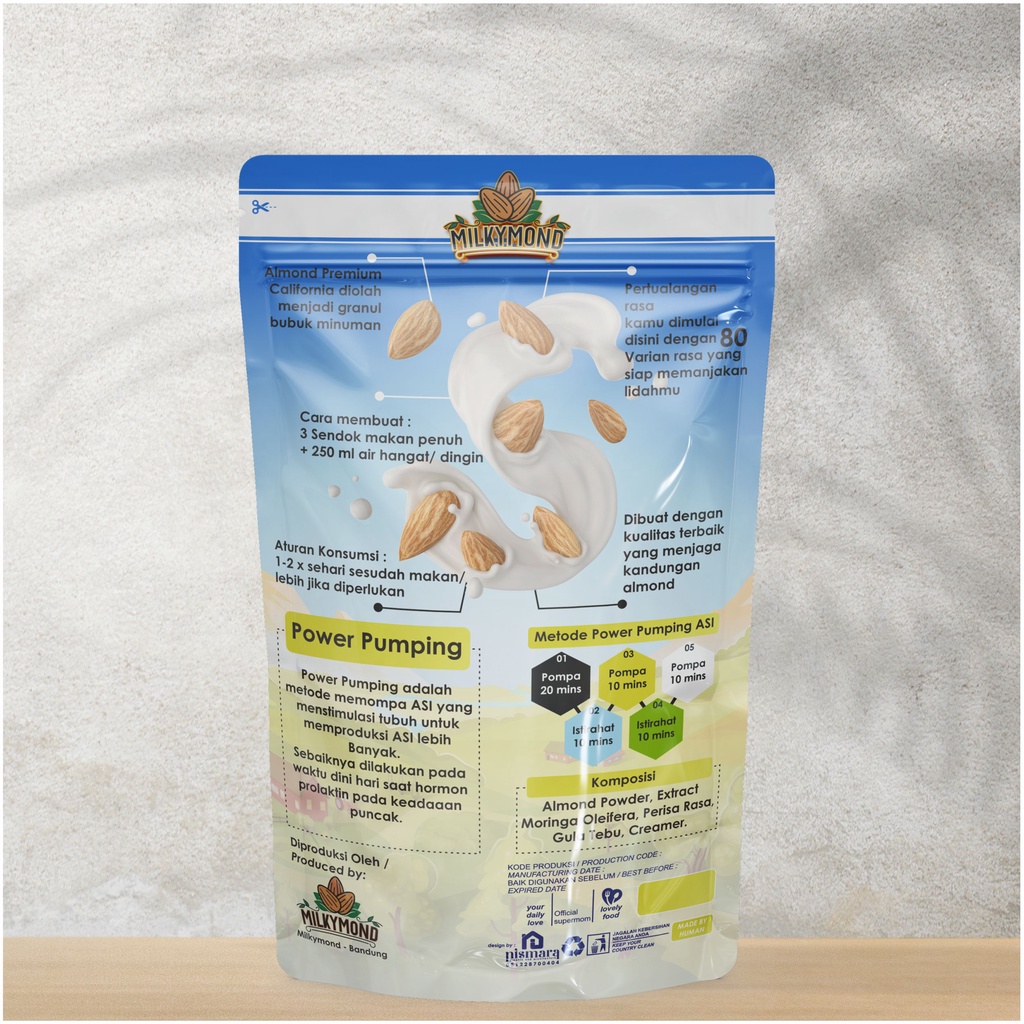 [BELI 2 GRATIS 1] Asi Booster Milkymond Almond Powder Milk Premium Almond California Best Seller