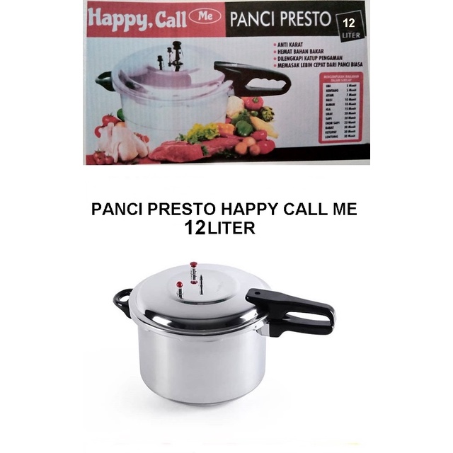 Presto Panci Presto Happy Call, Me Stainless Steel 12 Liter