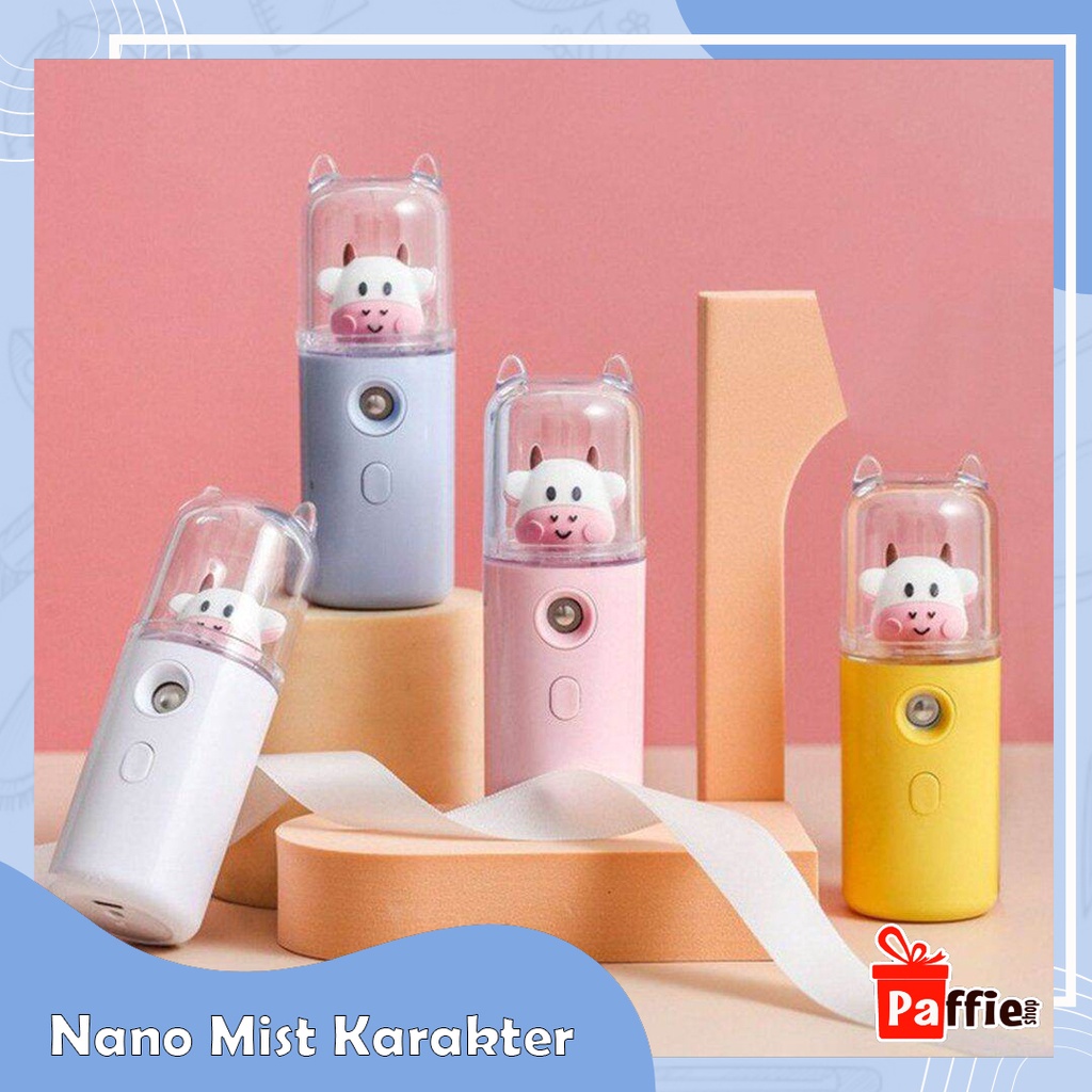 Karakter Nano Mist Mini Nano Spray Gun Perawatan Wajah Portable Lucu A