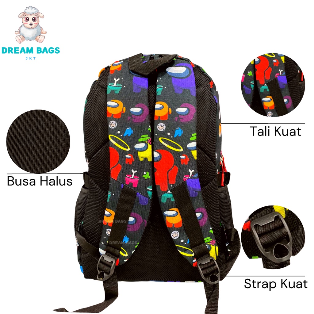 Tas Sekolah Anak Laki Laki SD Dream Bags 1822 - Tas Ransel Anak Laki SD - Tas Anak Cowok