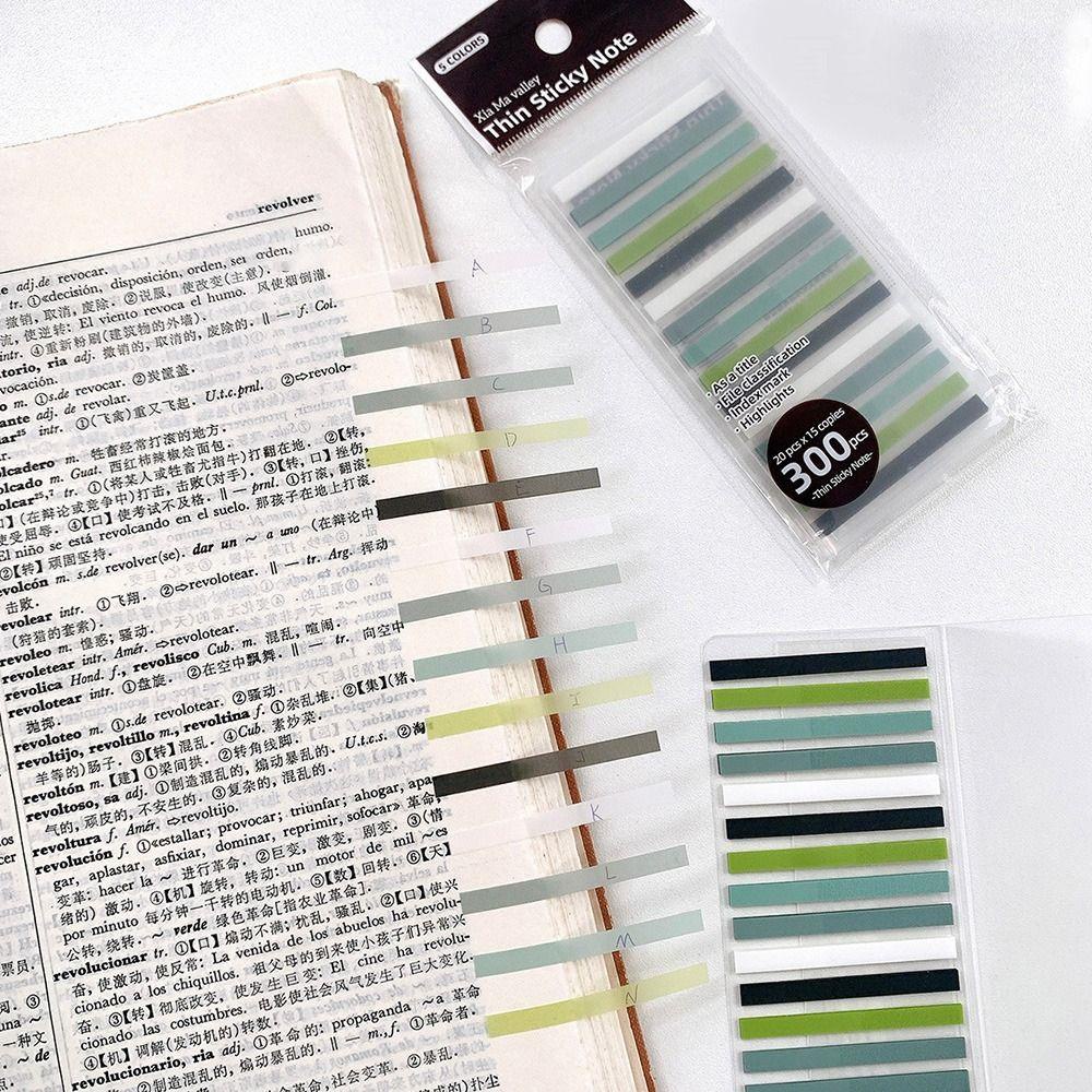 Populer 5Bag Sticky Notes Colorful Stationery Tab Strip Perlengkapan Kantor Label Titik Kunci Paster Stiker