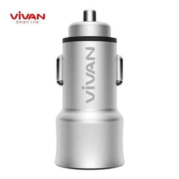 Vivan/ Car Charger/ CCD2/ Fast Charging 3.4A+2 USB+ LCD