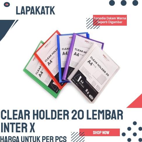 

☺☺» INTERX CLEAR HOLDER A4 20 LEMBAR INTER X