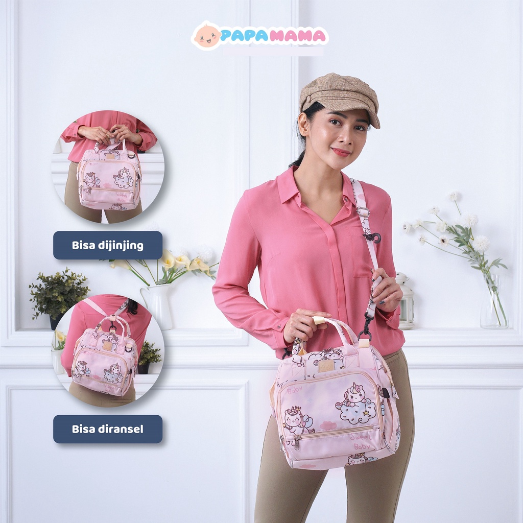 Papamama Pattern Mini Pattern Bag - Unicorn : 1063