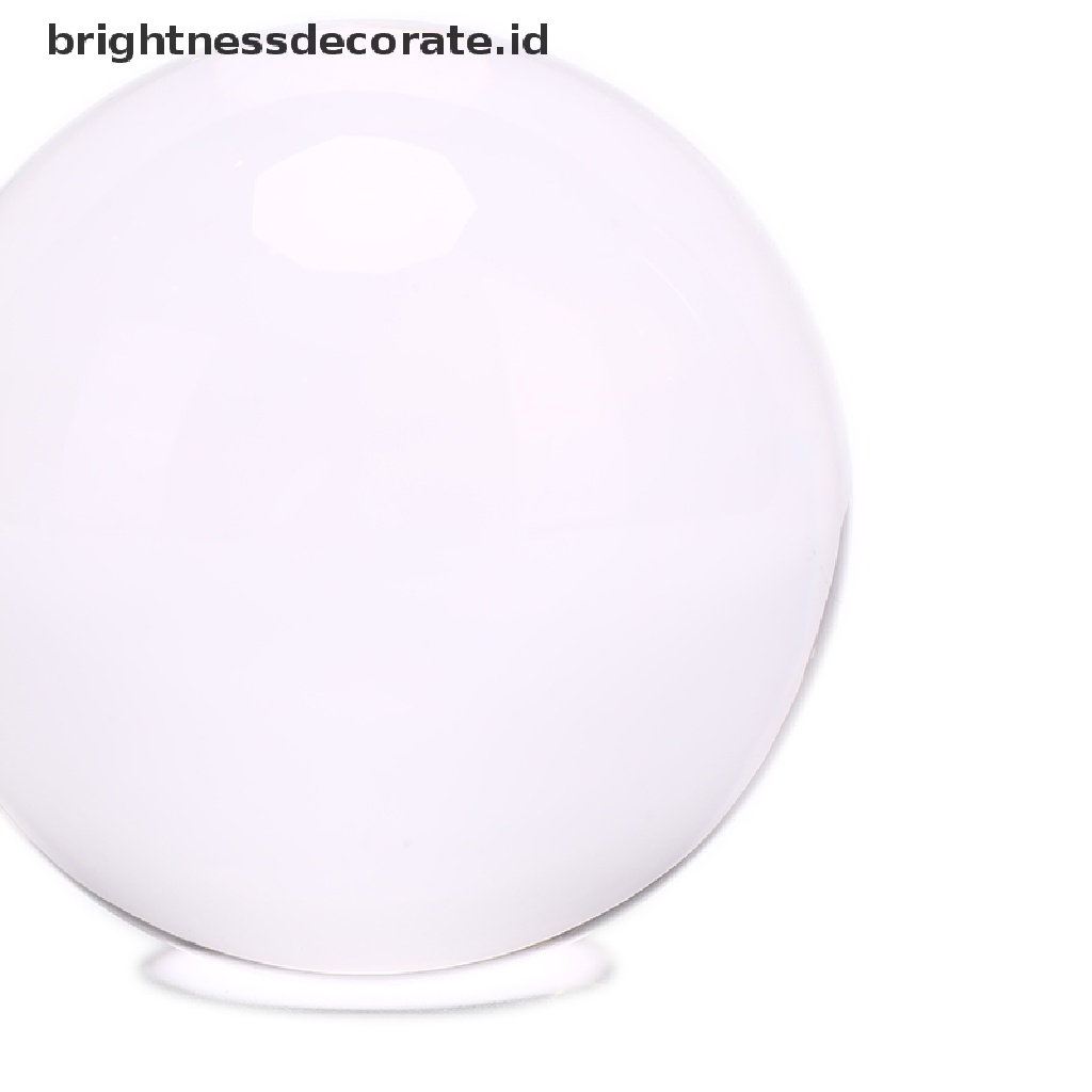 [Birth] 40/50mm Bola Kristal Kaca Bening Healing Sphere Props Fotografi Dekorasi Hadiah [ID]