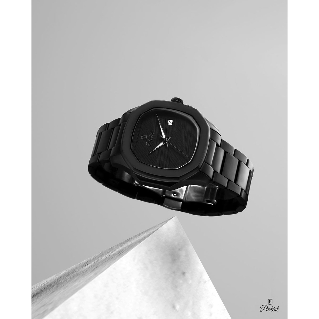 Jam Tangan Pria Parlent Gallant Graphite Steel Black