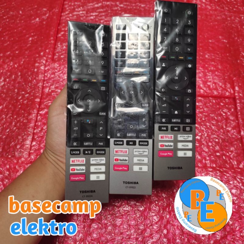 Remot TV TOSHIBA Android TV CT 95024 CT 95022 V35KP C350KP M550KP Series 100% Original Bonus Batu Ba