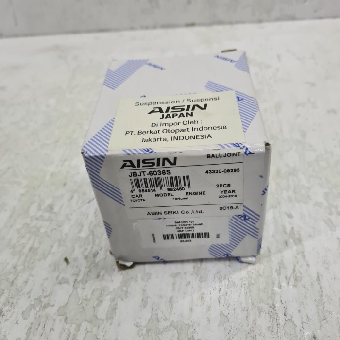 ball joint Toyota innova bawah jbjt 6036s aisin [ set ] -65443