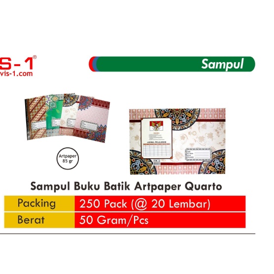 

Sampul Buku DST VIS-1 Batik 1 Pak (20 Lembar)