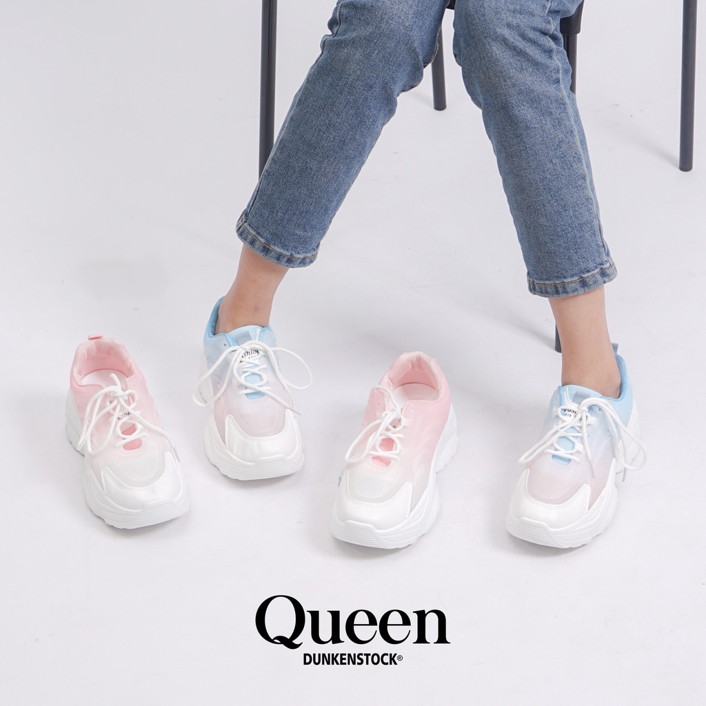 Dunkenstock QUEEN Sepatu Sneakers Wanita Keikinian Sepatu Kets Cewek Sepatu Lari Terbaru