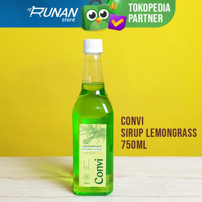 

SIRUP LEMONGRASS CONVI GOURMET SYRUP PREMIUM 750 ML SIRUP RASA SEREH