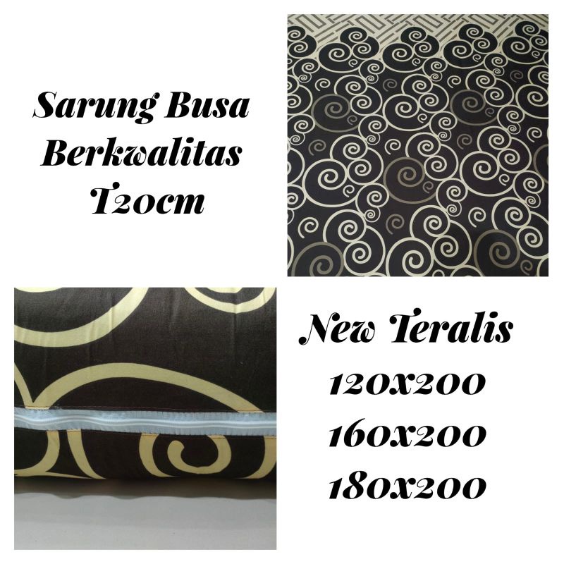 sprei busa resleting uk single 90