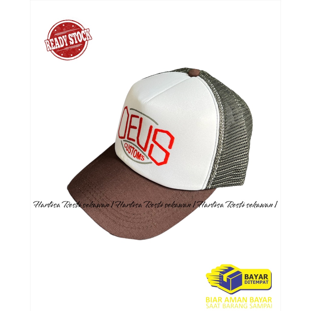 TOPI TRUCKER PRIA DEUS- TOPI JARING DISTRO KUALITAS PREMIUM