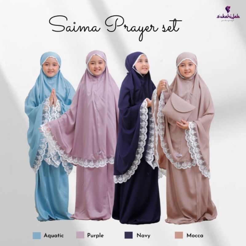RIHAIA | Mukena Anak - Saima Prayer Set by Sukahijab Sukahijabku