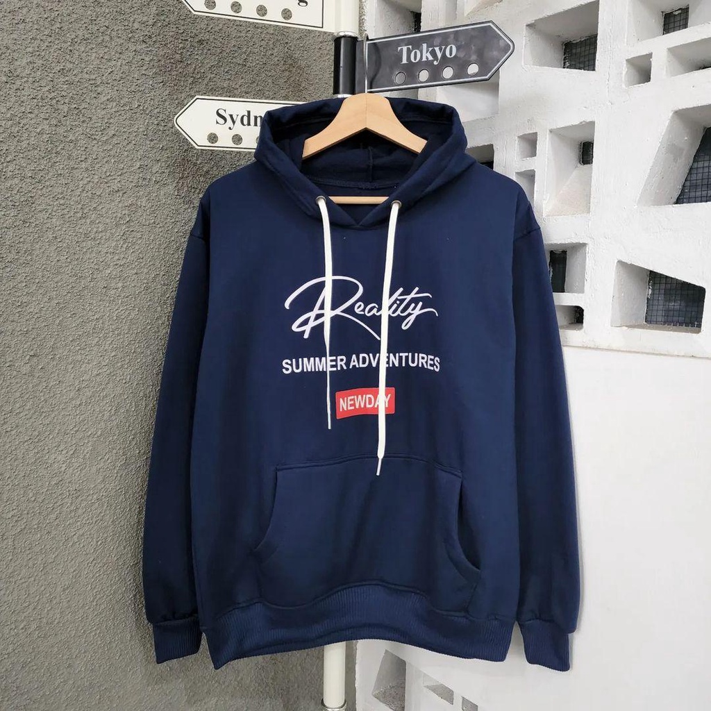 Hoodie Sweater REALITY bisa untuk jaket pria/wanita