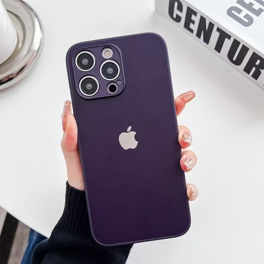 IPHONE 13, 13 PRO, 13 PRO MAX - ALPINE GREEN DEEP PURPLE LOGO PREMIUM SOFT CASE CASING COVER