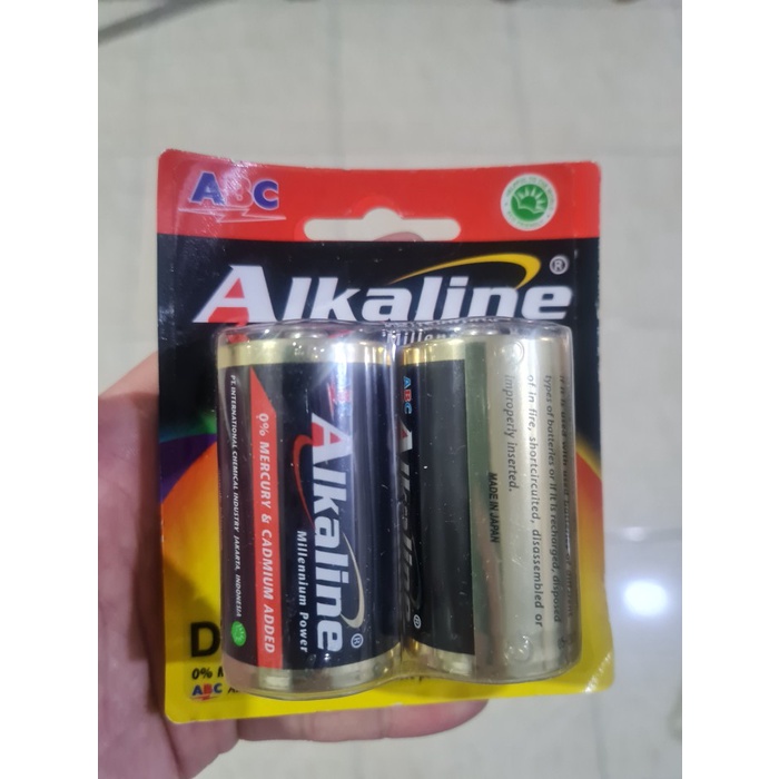 BATERAI ABC ALKALINE TIPE D / BATERAI BESAR (ISI 2 BATERAI)