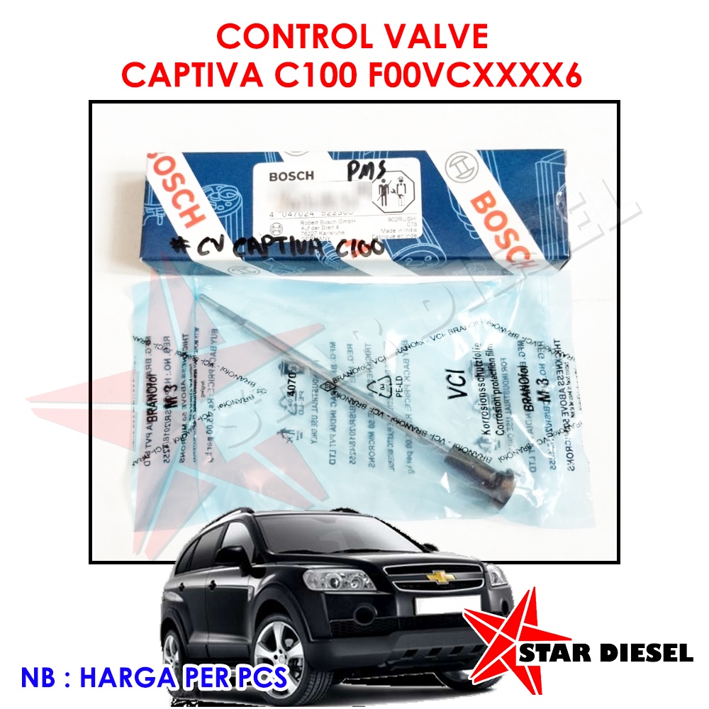 CONTROL VALVE ISI DALAM INJECTOR CAPTIVA C100 F00VCXXXX6 CONTROL VALVE INJECTOR CAPTIVA C100