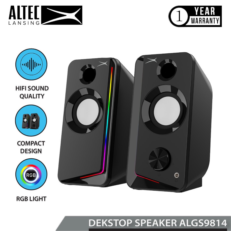 Speaker Altec Lansing ALGS9814 RGB 2.0 HiFi Powerful Sound Quality