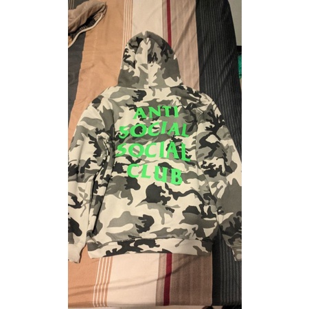anti social social club camo hoodie