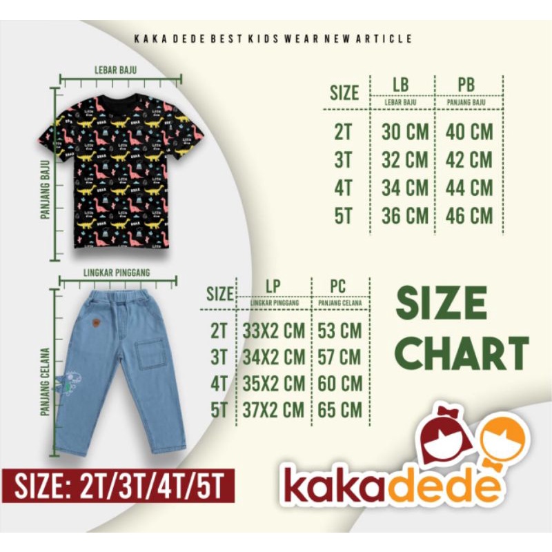 Pre Order ‼️ Set Jeans Kidsboy Diino by Kakadede bisa COD