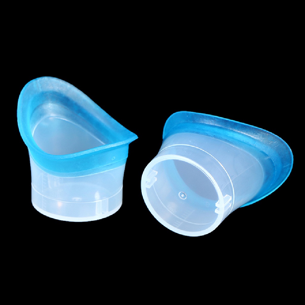 [Birth] 2pcs Eyewash Cup Silicone Resuable Lembut Mata Mandi Cangkir Cuci Mata Gelas [ID]