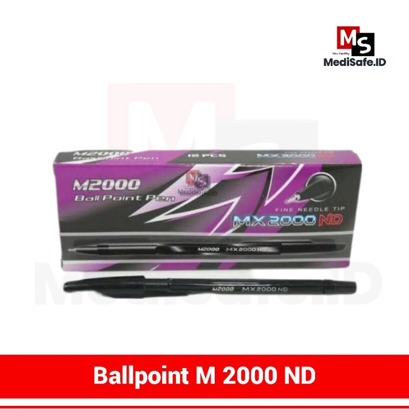 

Pulpen Balpoint Pena M2000 Hitam MX2000 ND (Isi 12)