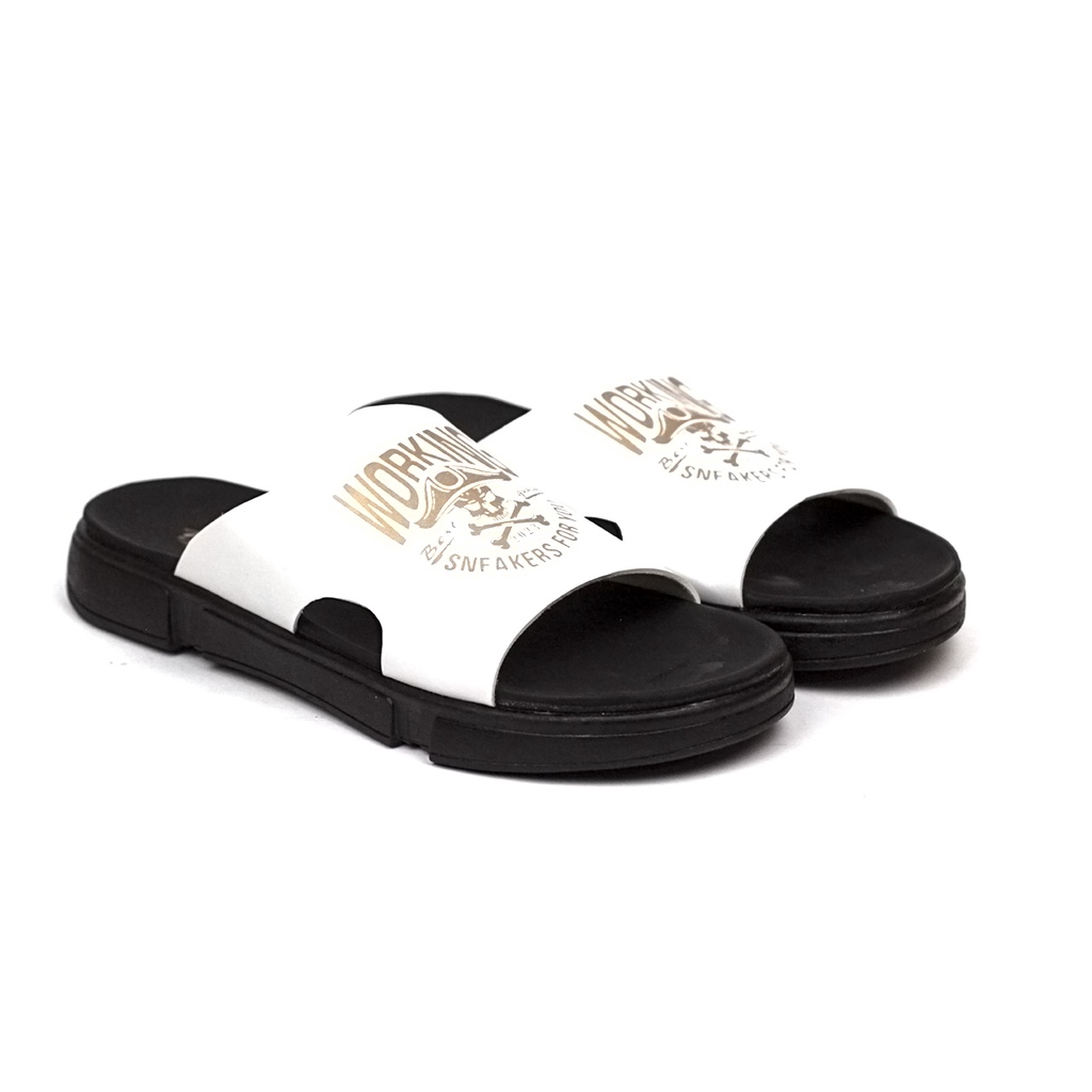 Sandal Selop Kulit Pria Working R-15 Terbaru Sandal Slide Pria