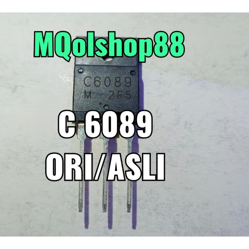 HRG 1pcs C6089 SC6089 2SC6089 ORIGINAL ASLI 2SC SC C 6089 TR TRANSISTOR HORIZONTAL
