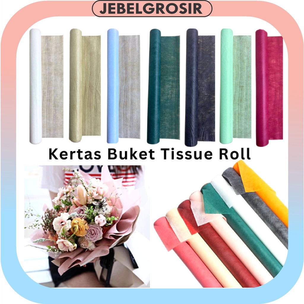 Kertas Tissue Buket Wrapping paper tissue Flower Wrapping Per Roll 7 meter KB6261