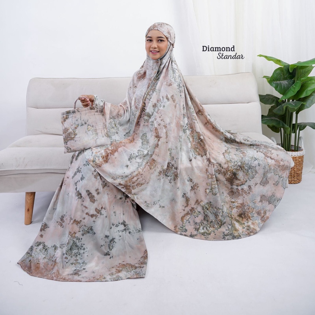 MUKENA BALI TIE-DYE / MUKENA RAYON JUMBO / MUKENA DEWASA KHADIJAH / MUKENA MOTIF BUNGA MURAH