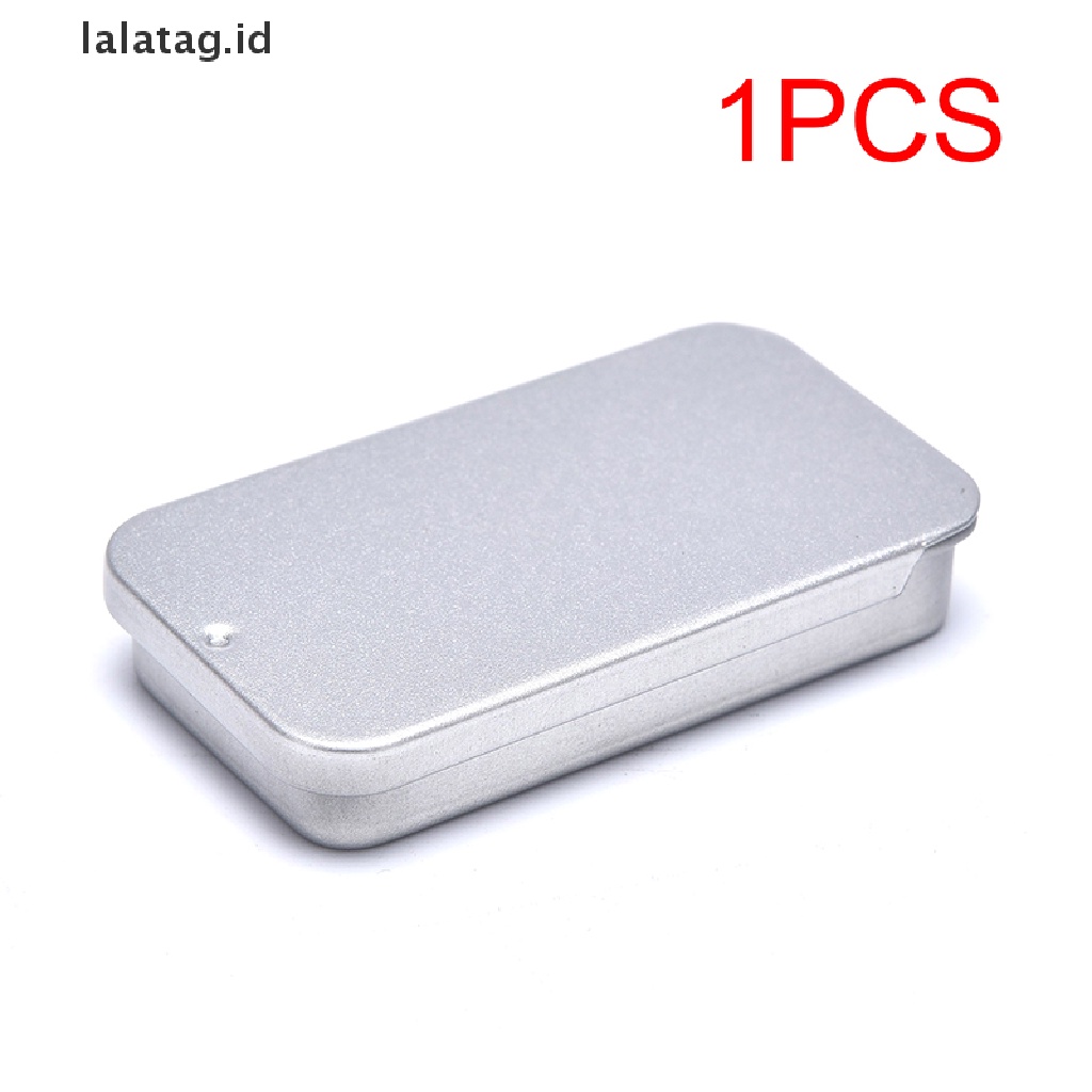 [lalatag] Kotak Besi Slide Cover Kotak Penyimpanan Perhiasan Pill Cases Coin Candy Box [ID]