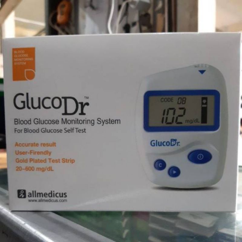 Alat Gluco Dr biosensor Alat cek Gula Darah Digital