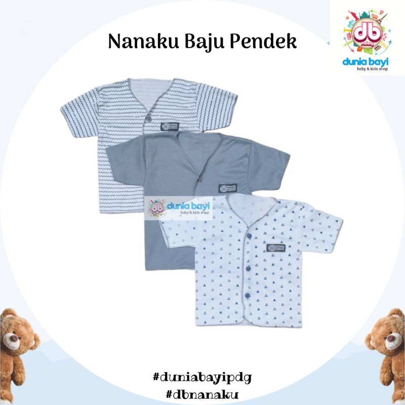 Nanaku Baju Pendek/Baju Atasan Bayi/Baju Newborn