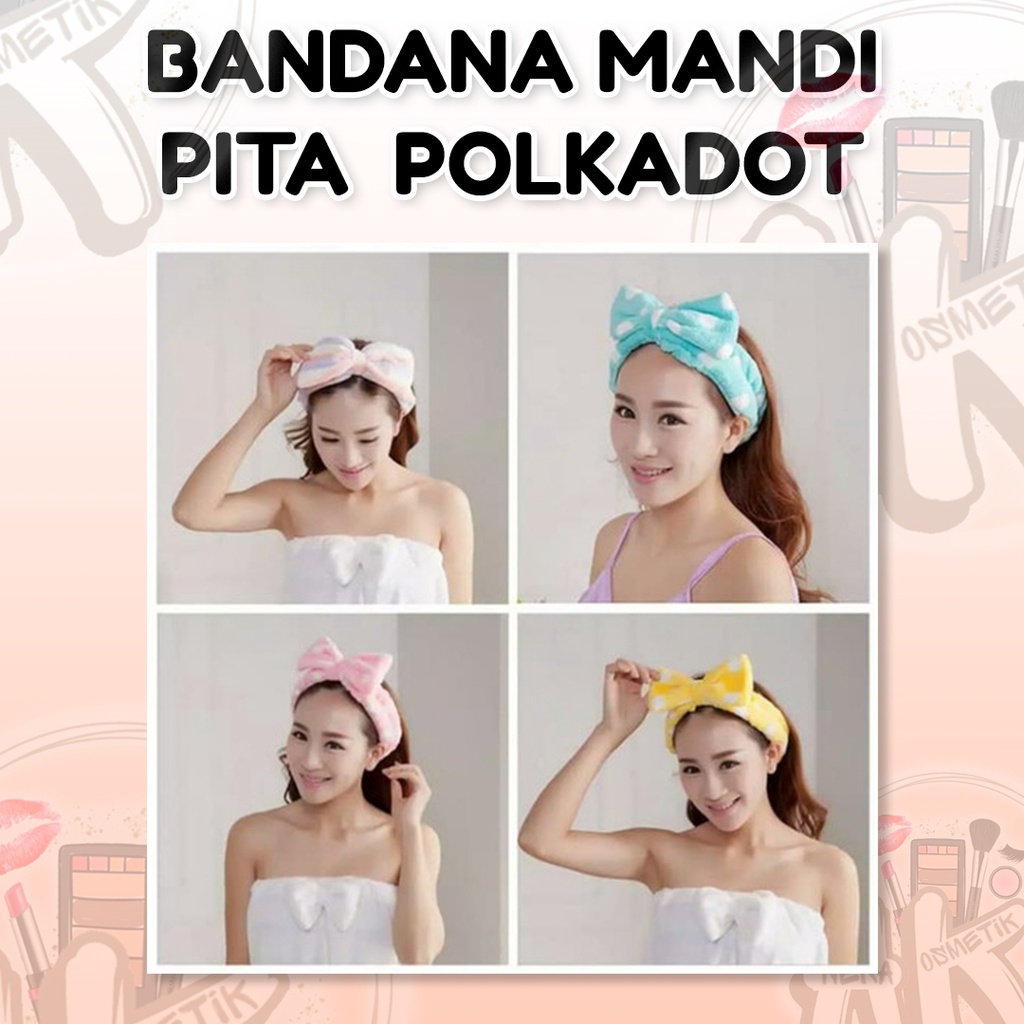 BANDANA MANDI PITA POLKADOT MOTIF