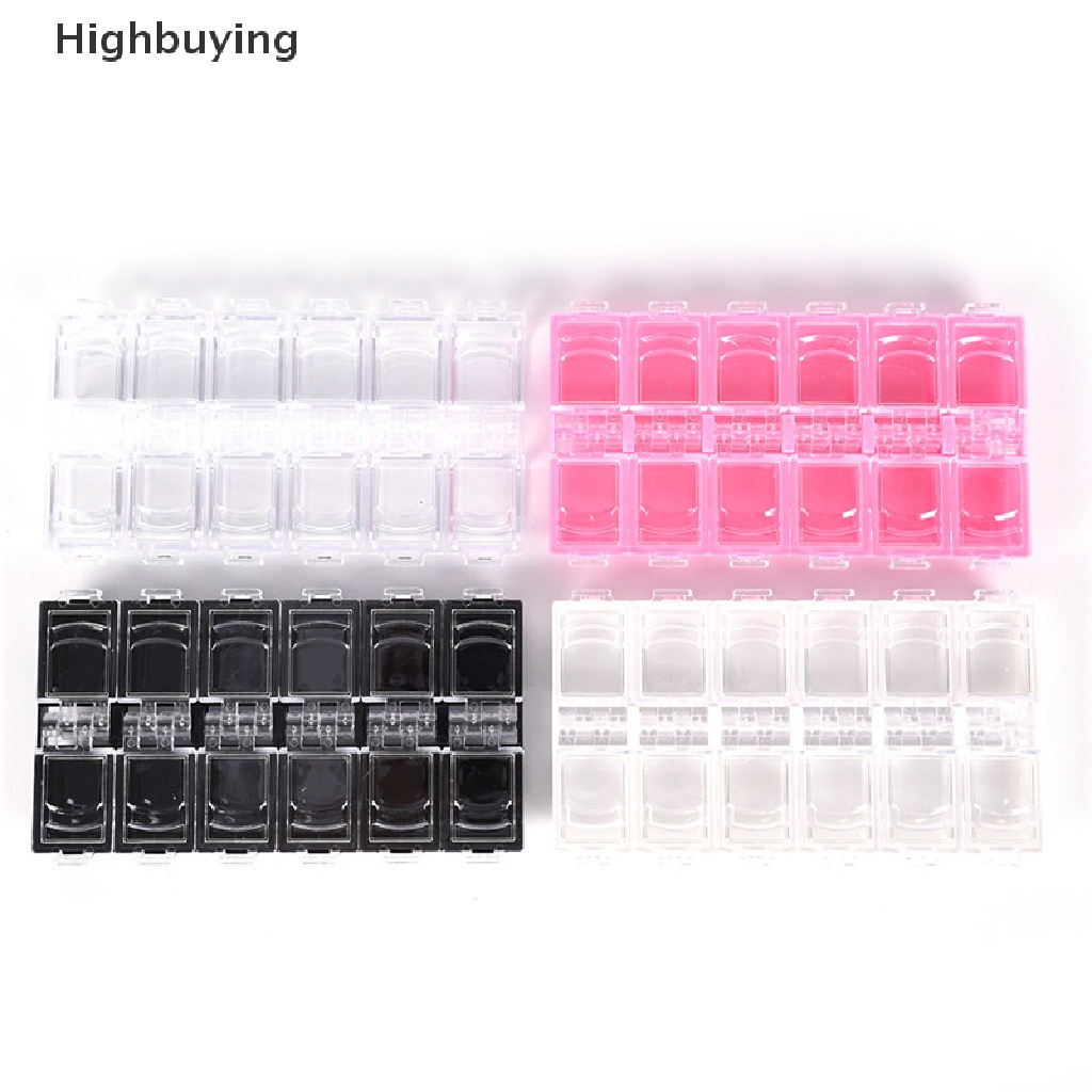 Hbid 12slot Kotak Penyimpanan Perhiasan Alat Nail Art Plastik Case Organizer Beads Jewelry Glory