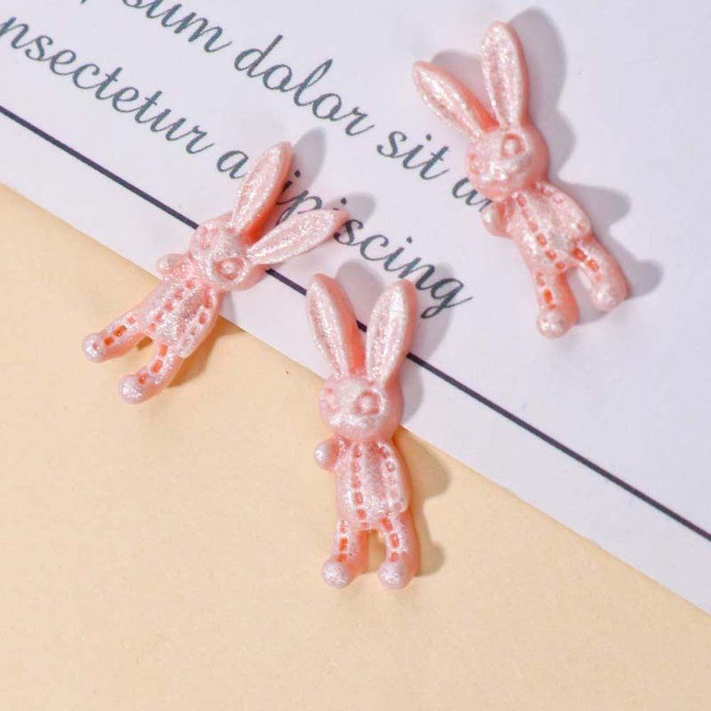 Mxbeauty Kelinci Dekorasi Kuku Wanita Resin Pesona Kuku Kartun Kelinci Nail Art Perhiasan Manicure Aksesoris