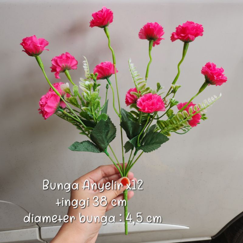 Bunga Hias Anyelir x12 kuntum