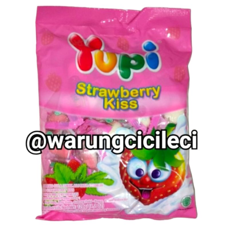 

PERMEN YUPI STRAWBERRY KISS BAG ISI 50pcs - 120g