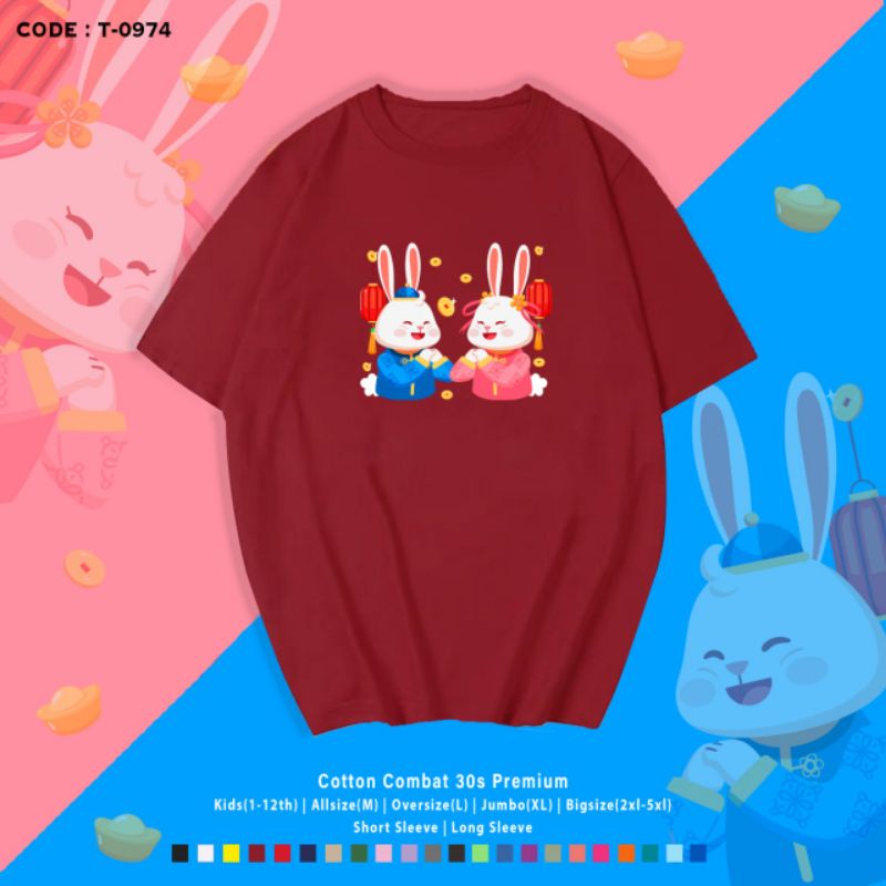 KAOS IMLEK KELINCI COUPLE/KAOS KELINCI PASANGAN IMLEK