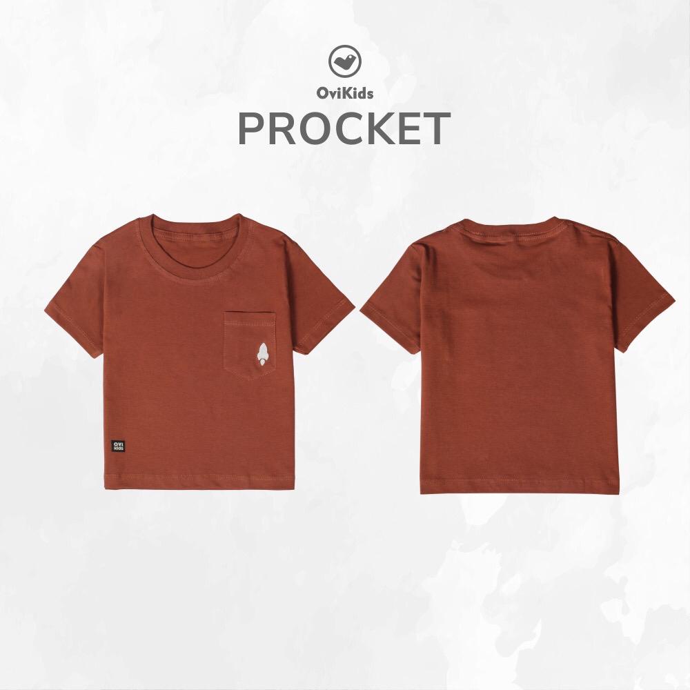 PROCKET KAOS ANAK BAJU ANAK LAKI LAKI PEREMPUAN UNISEX 2-7 TAHUN BAHAN COTTON OVIKIDS