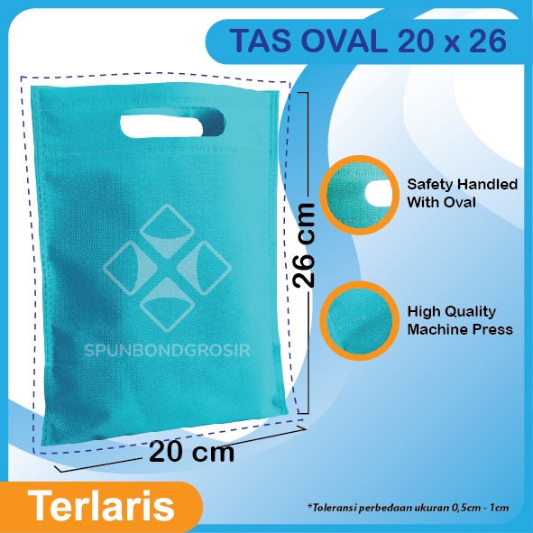 

(20x26) Oval Goodie Bag Tas Kain Spunbond / Tas Belanja Hampers