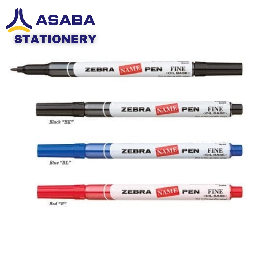 Asaba Stationery - Zebra Namepen Permanent Marker / Spidol Permanen