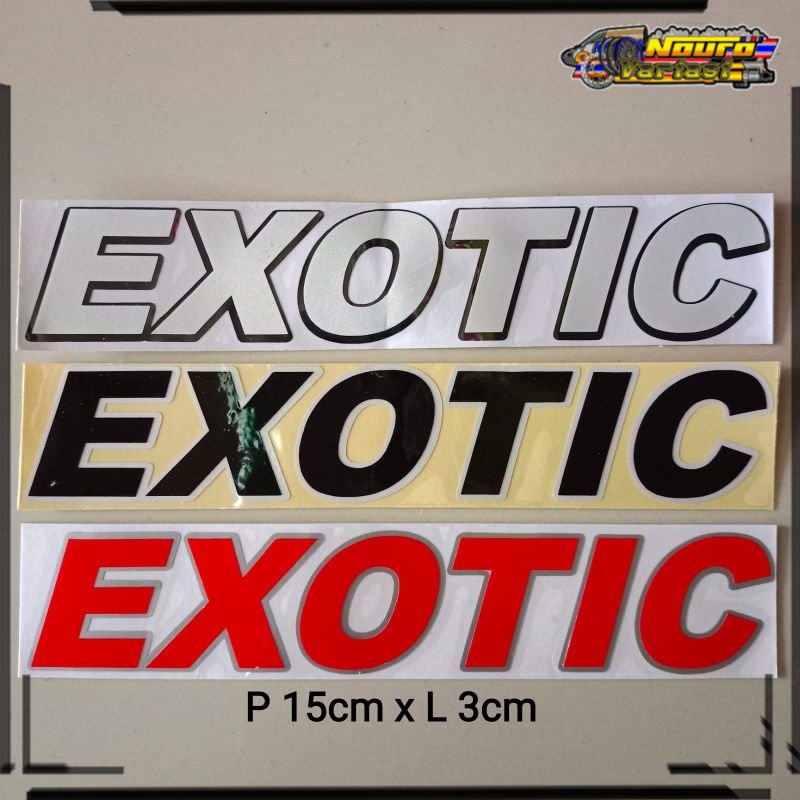 COD stiker cutting exotic berkualitas mantap
