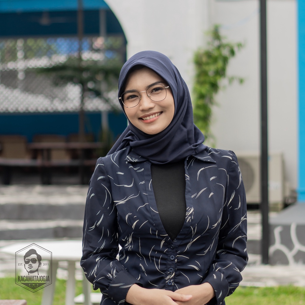 Kacamata Frame Besi Bulat Ringan - AMBALIKA 01