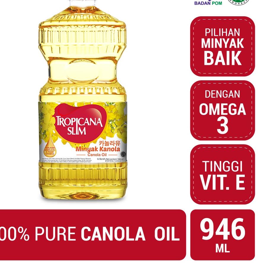 

AIL590 Tropicana Slim Minyak Kanola 946ml - 100% Pure Canola Oil --